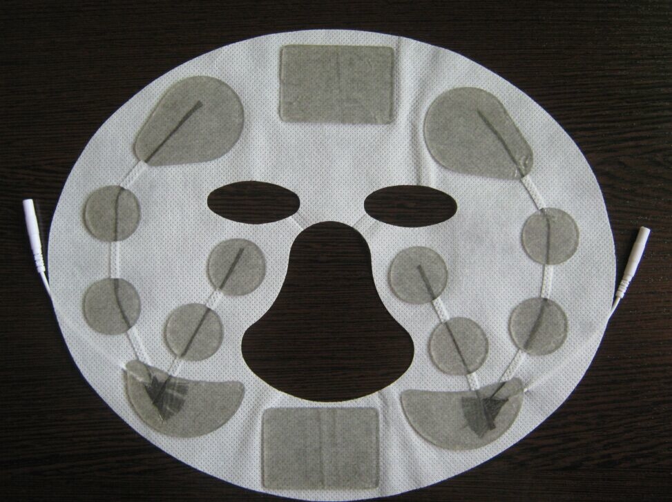 Silver screen channel mask, non-woven White Eyes-care beauty mask Use, 23*18cm Facial mask