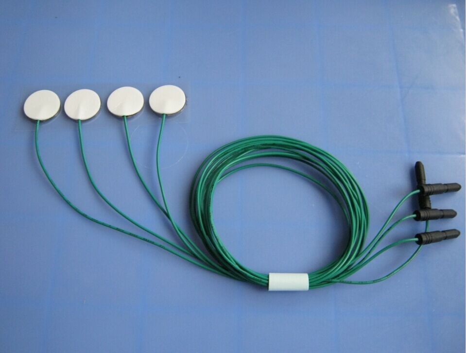 Sensing elelctrode,Medical surface electrode electrodes SS04,Φ20mm with 1.5pin&1.5m cable