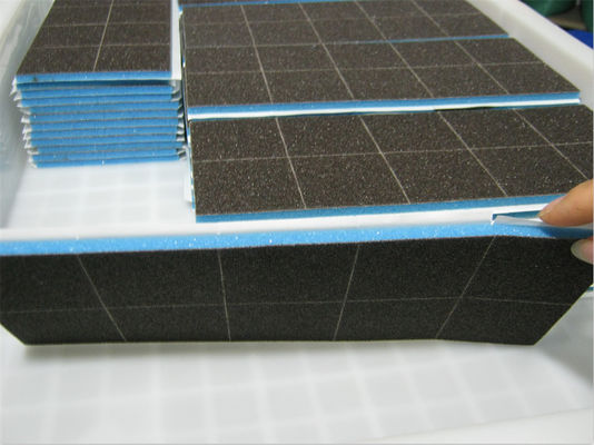 length50*width50mm*thick5mm-Spitzenreiniger für electrosurgical, Farbe: schwarz, Schaumkleber, Masche: 60~100,1 pc/pouch, 800/Carton